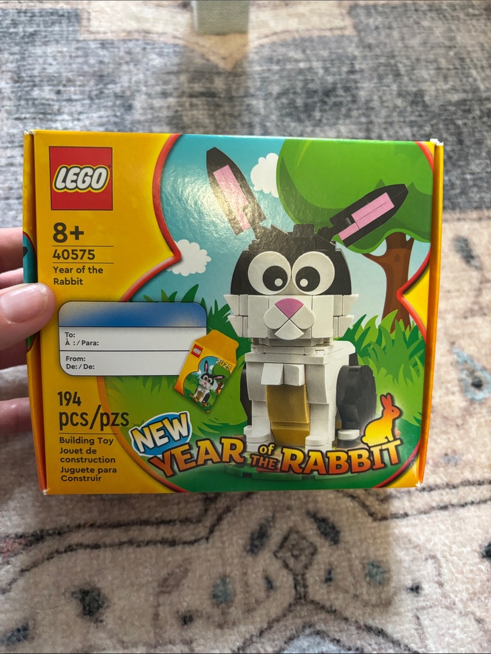 LEGO Year of the Rabbit 40575 Bunny Brick Build - retired and unopened
